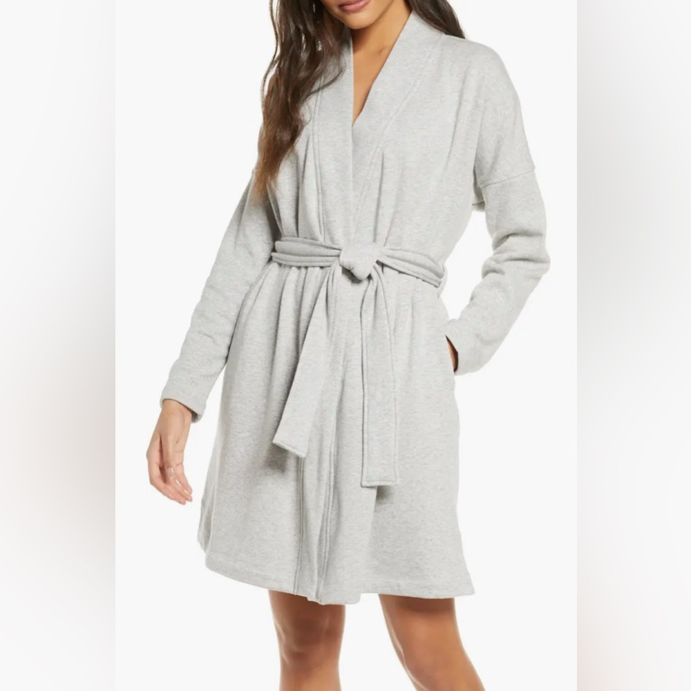 Ugg Robe | Heather Grey | Brushed back French terry